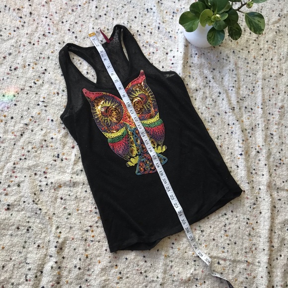 Sequinned owl tank top - Picture 8 of 8